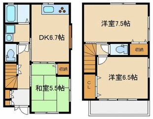 クレール上末吉の物件間取画像